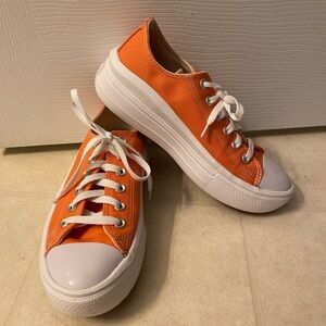 Converse All Star Move Platform Low Tops in Orange